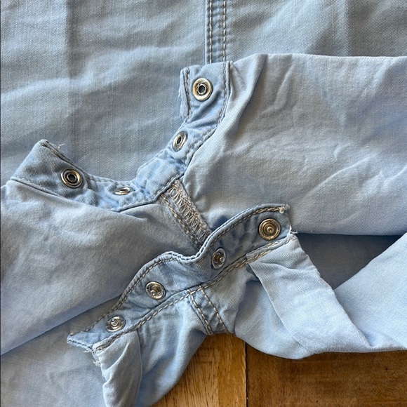 Oshkosh baby chambray overalls 24m - Picture 2 of 6
